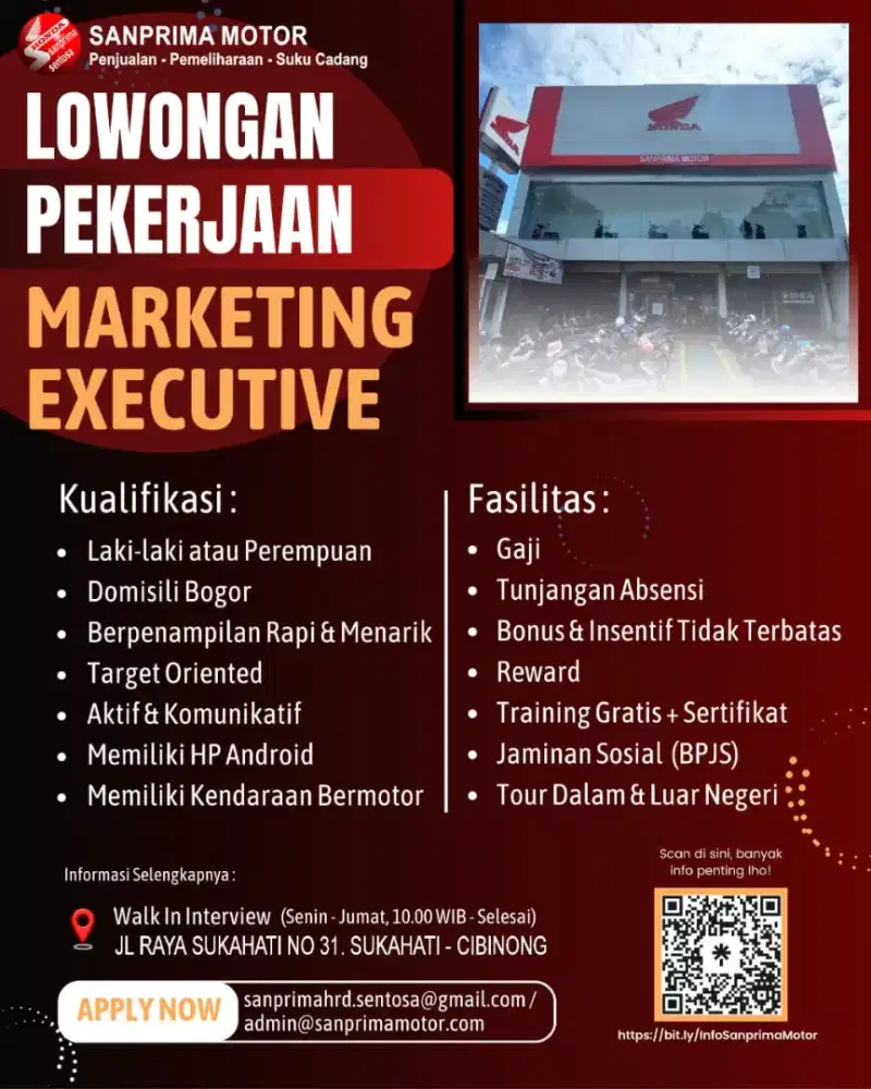 Lowongan sales Honda