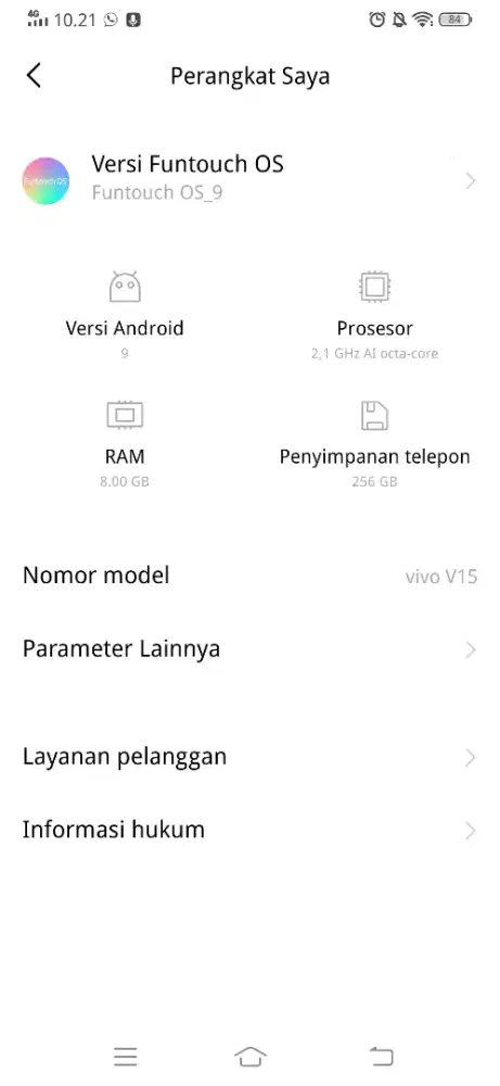 vivo v15 8/256gb batang