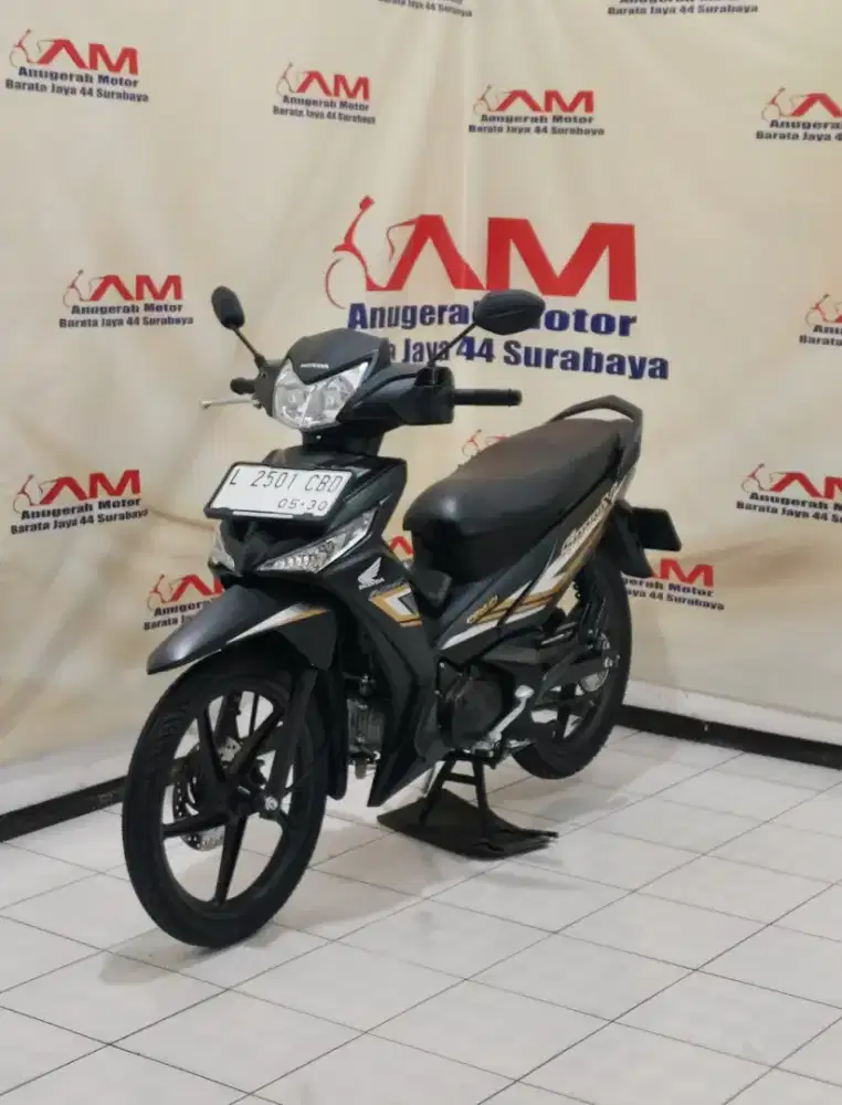 Super Km 1 Ribu New Supra x 125 fi tahun 2025 Hitam doff