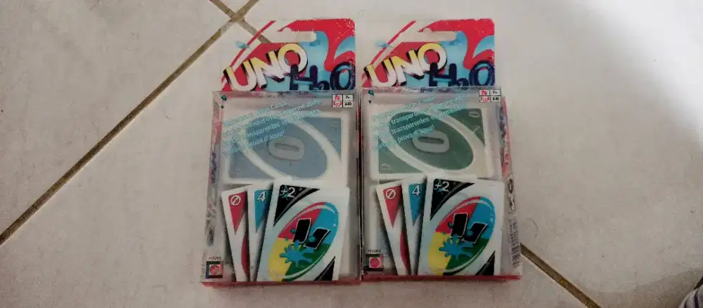 Kartu Uno H2O Plastic Card Langka