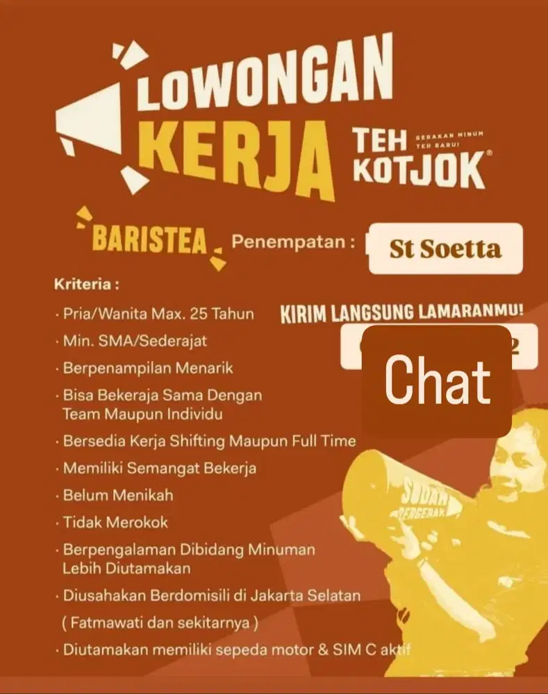 Sales Teh Kotjok Badara Sotta ( St Kai Bandara)
