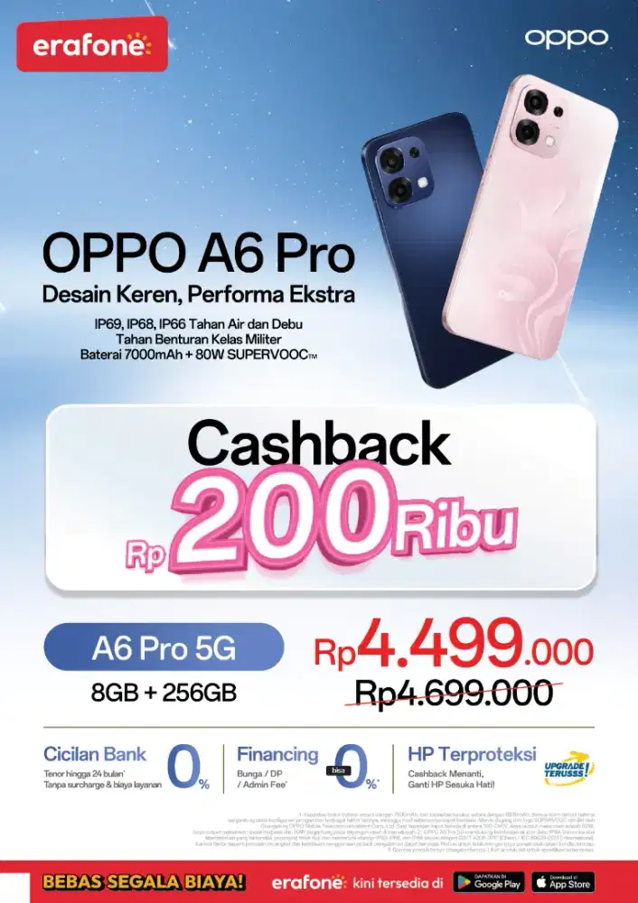 Cashback 200k Oppo A6 Pro 5G