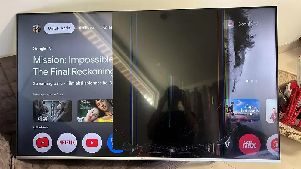 Jual TV rusak panel TCL 55 inch