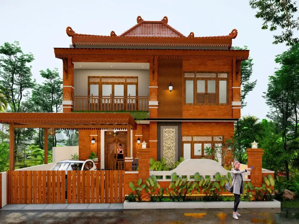Rumah Megah Nan Cantik, 2 Lantai Konsep Etnik Joglo di Jogja