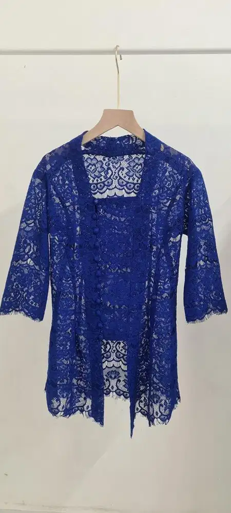 Kebaya Kutu Baru biru persib premium, kebaya brukat premium