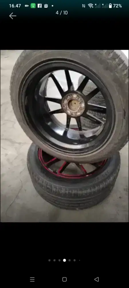 Velg Ring 18 baut 5 Pcdp5/114 ET40+BanGoodyearEficient 235/50Beliy15jt