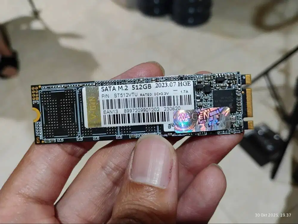 SSD M.2 SATA V-GEN 512GB Sentinel 94/100% POT 112Hari Garansi ON