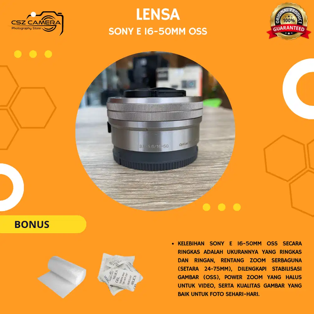 Sony E 16-50mm OSS No Jamur No Fog Bergaransi