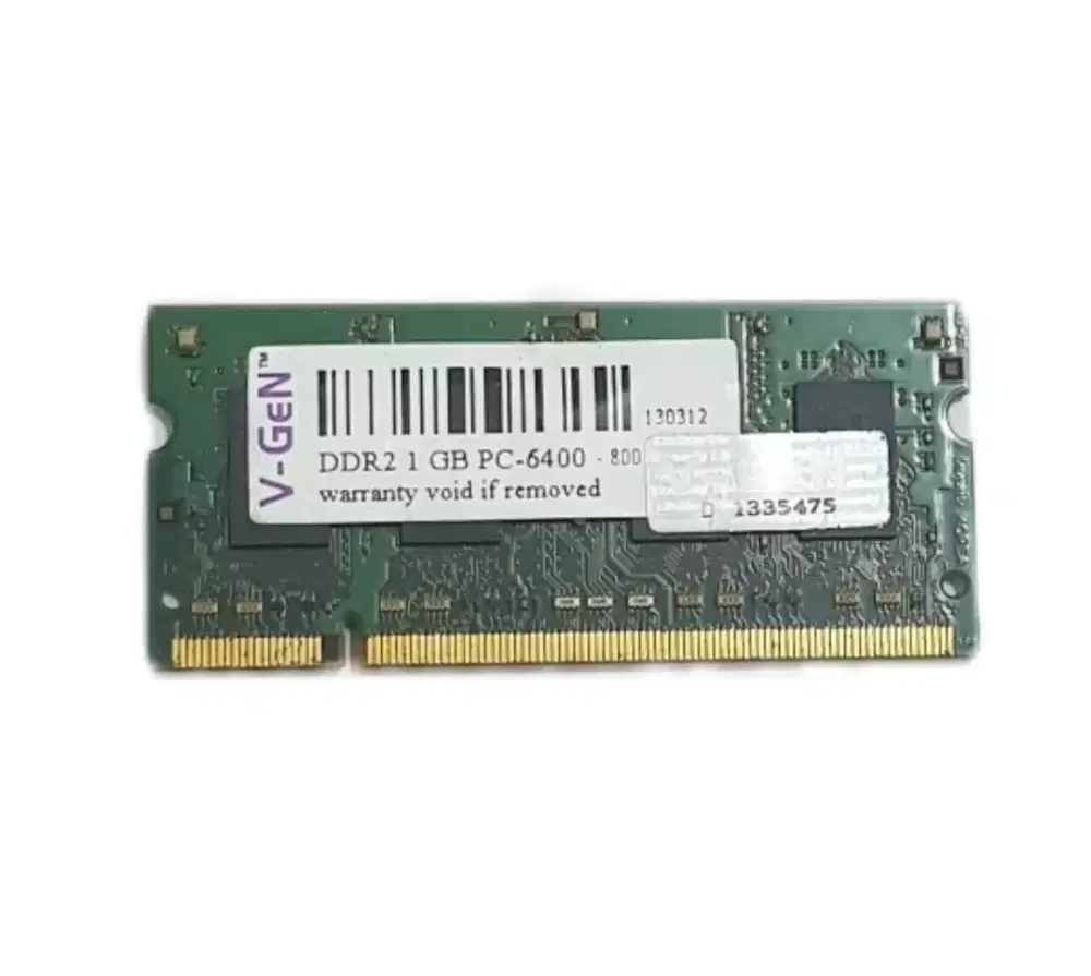Sodimm Ram Laptop DDR2 1 Gb V-Gen PC-6400 Second Normal Tested
