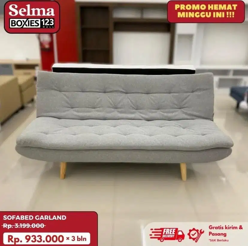 Sofabed santai ruang tamu