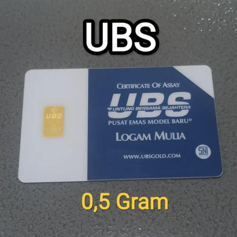 Emas UBS 0,5 gram surabaya Asli