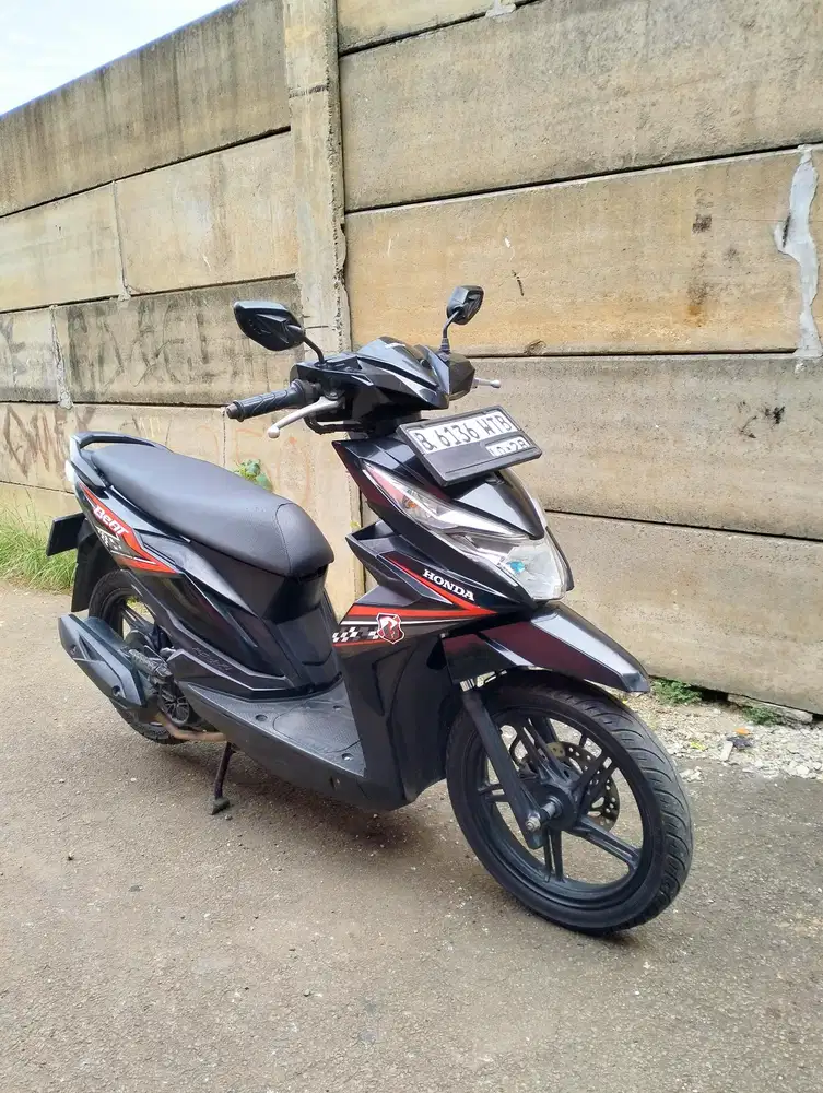 Beat Eco 2018 (Hitam Mesin Aluss Lengkap Bagus Orisinil)