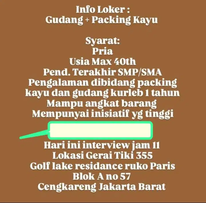 LOWONGAN POSISI HOST LIVE MARKETPLACE DAN STAFF GUDANG PACKING