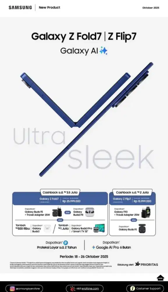 Promo Samsung Z flod 7 / Z flip 7