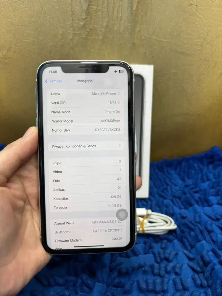 Iphone Xr 128gb second ibox fullset ori
