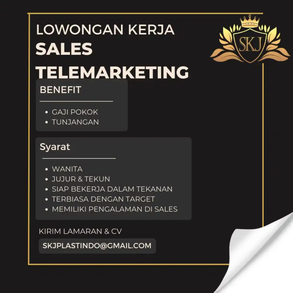 Lowongan Kerja Bagian Admin Telermarketing