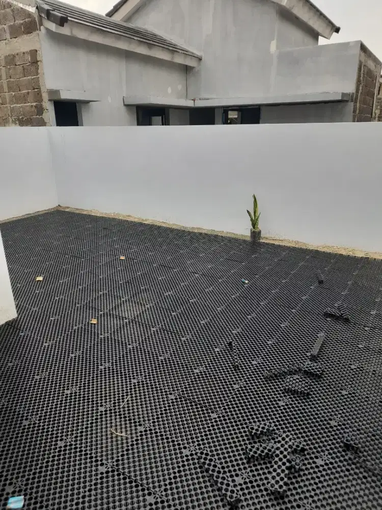 Rumput Sintetis Palsu-Taman Rumah Indah Dgn Rumput Sintetis