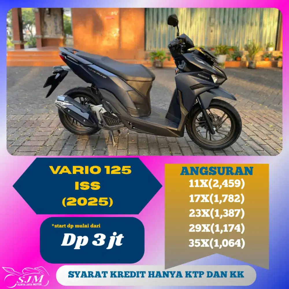 Vario 125 iss 2025 Pajak Panjang
