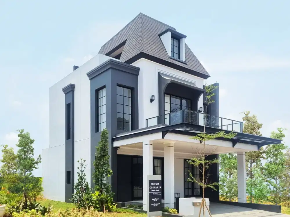 Rumah modern yang terletak di kota Jakarta