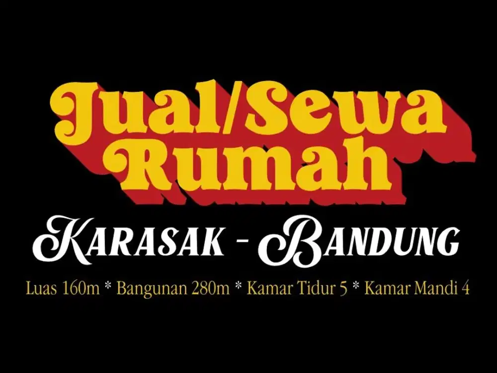 JUAL SEWA RUMAH MURAH DI, KARASASK, KURDI, ASTANA ANYAR, MOCH TOHA,