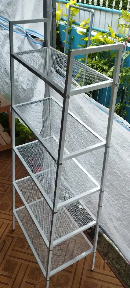 Cuci gudang rak jating besi 5 susun