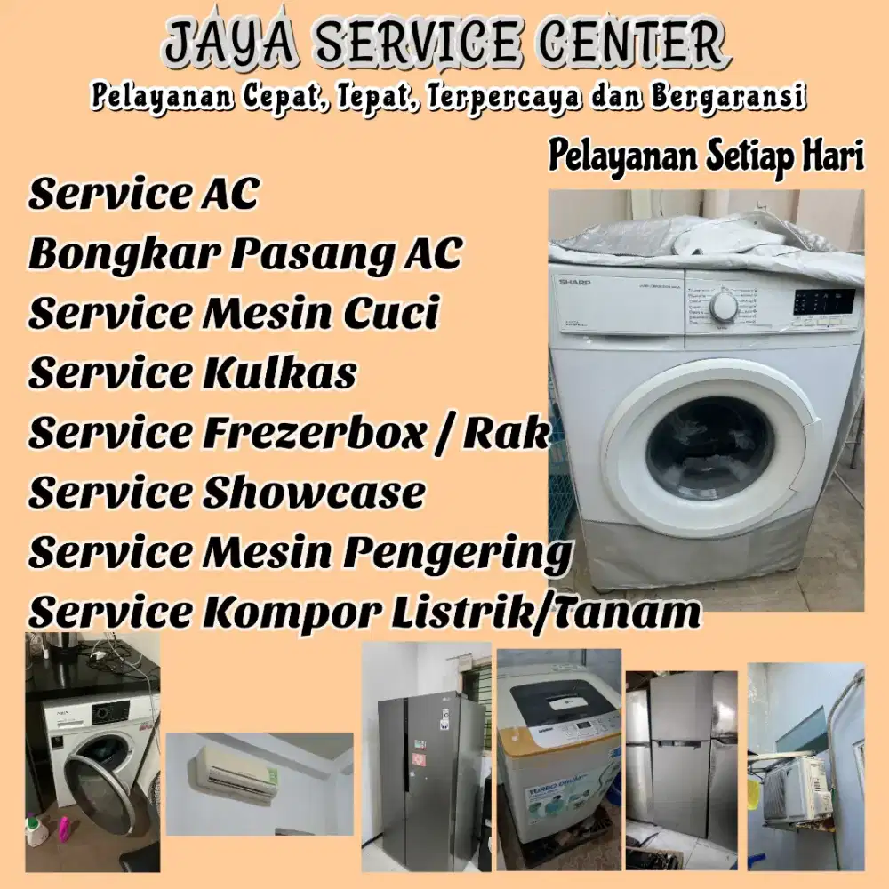 Service Kulkas Frezer Bongkar AC Pasang AC Servis Mesin Cuci AC Wiyung