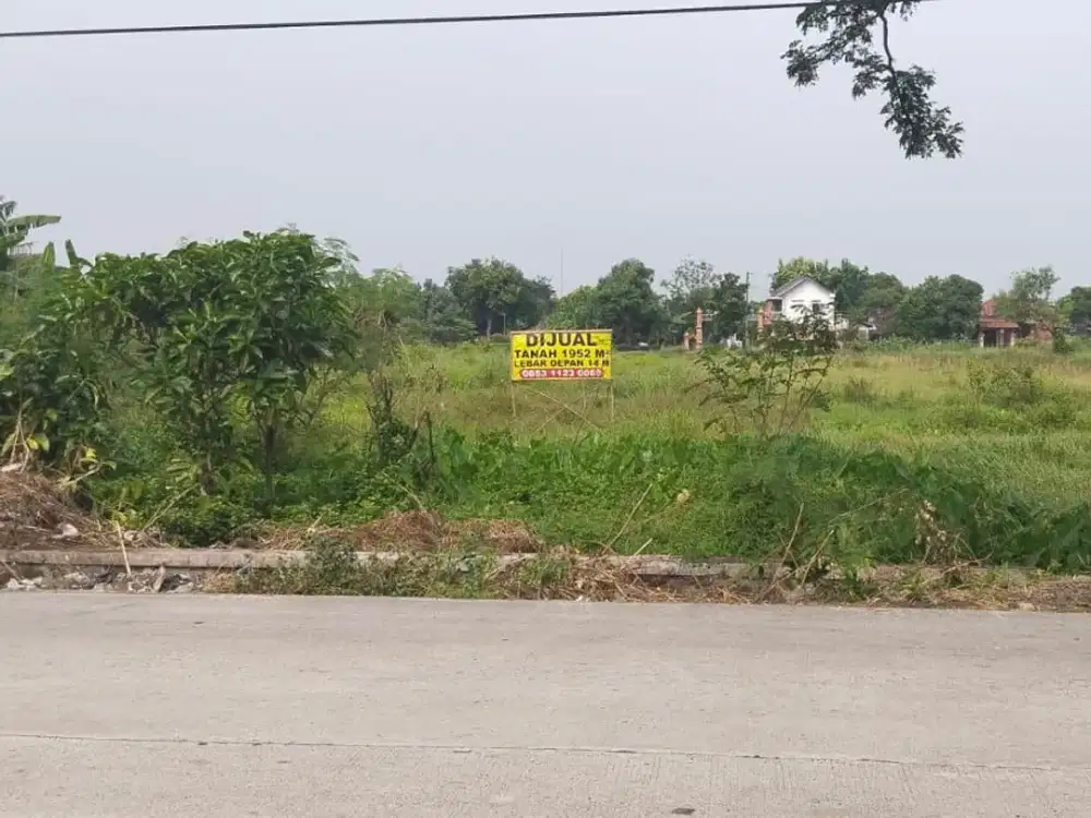 Jual Tanah Murah Di Wonosari Klaten Pinggir Strategis Jalan Raya Pakis Daleman