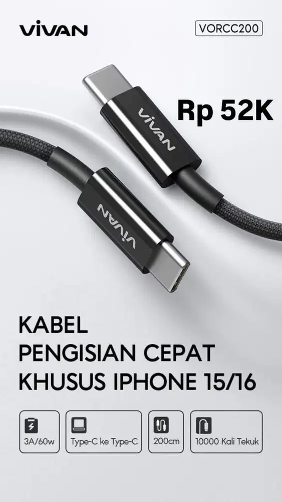 KABEL CHARGER VIVAN VORCC200