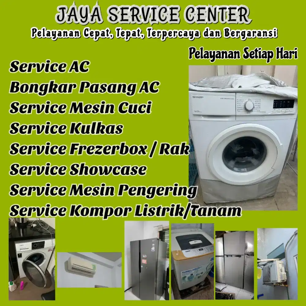 Service Mesin Cuci Kulkas Frezer Servis AC Bongkar Pasang AC Asemrowo