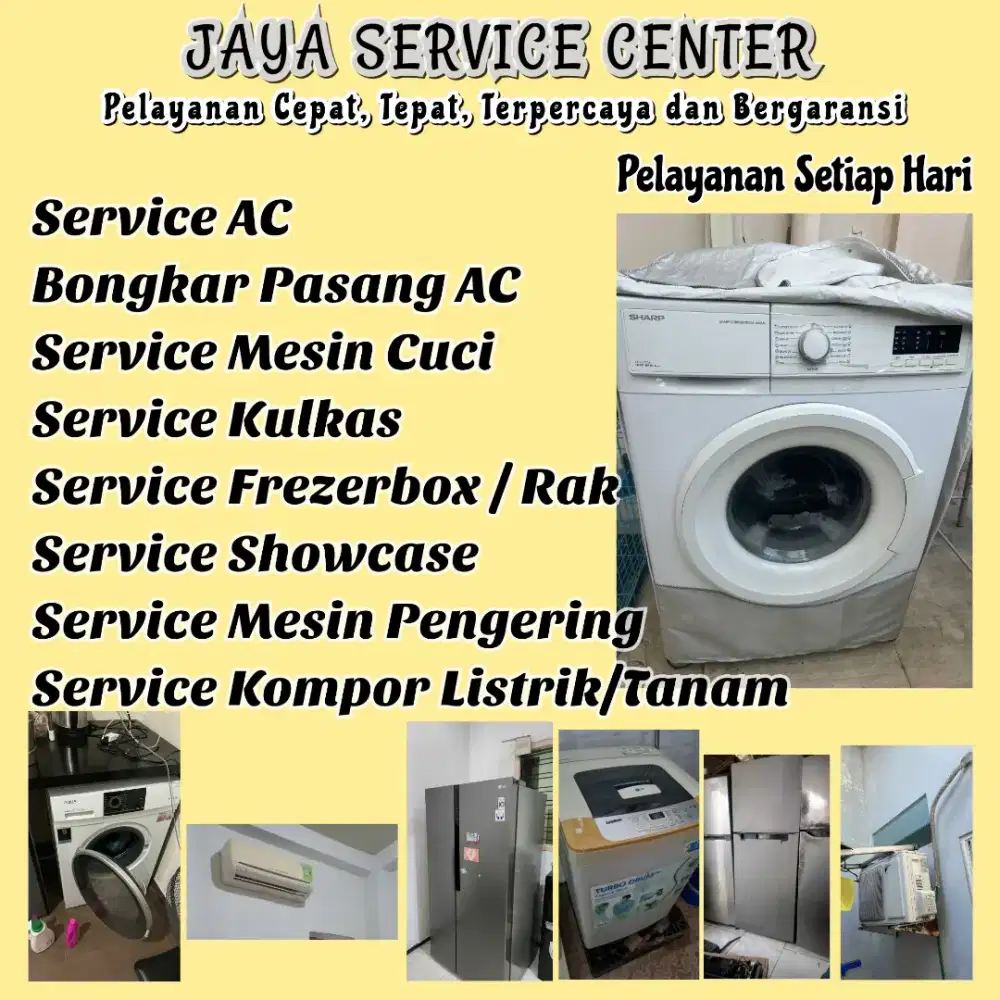 Service Mesin Cuci Kulkas Frezer Servis AC Bongkar AC Pasang AC Benowo