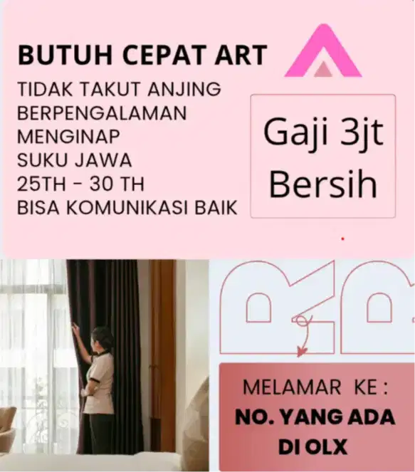 Lowongan Kerja ART Penempatan di Jakarta