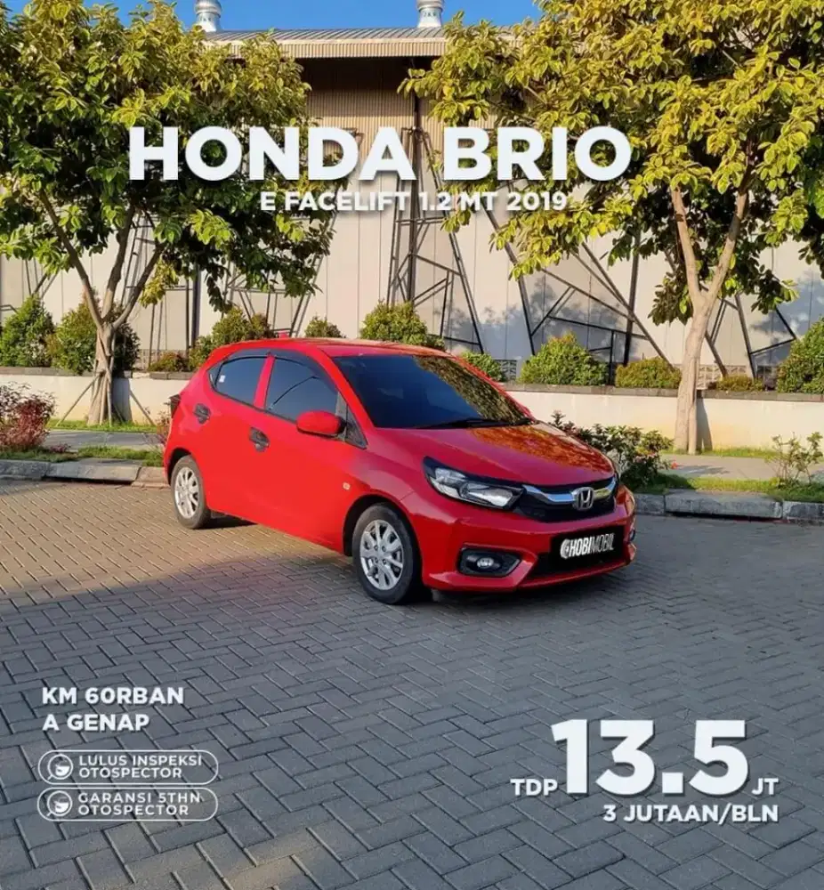 Honda Brio E Facelift 1.2 MT Thn 2019
