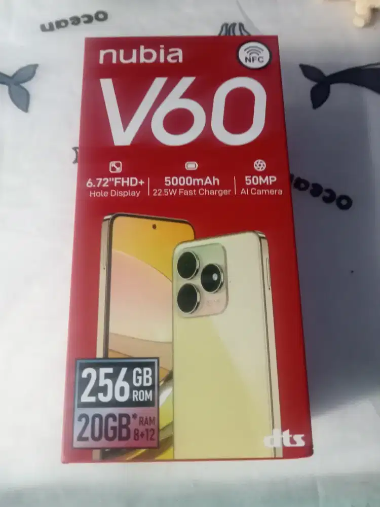 hp nubia v60 no minus masih terlihat baru