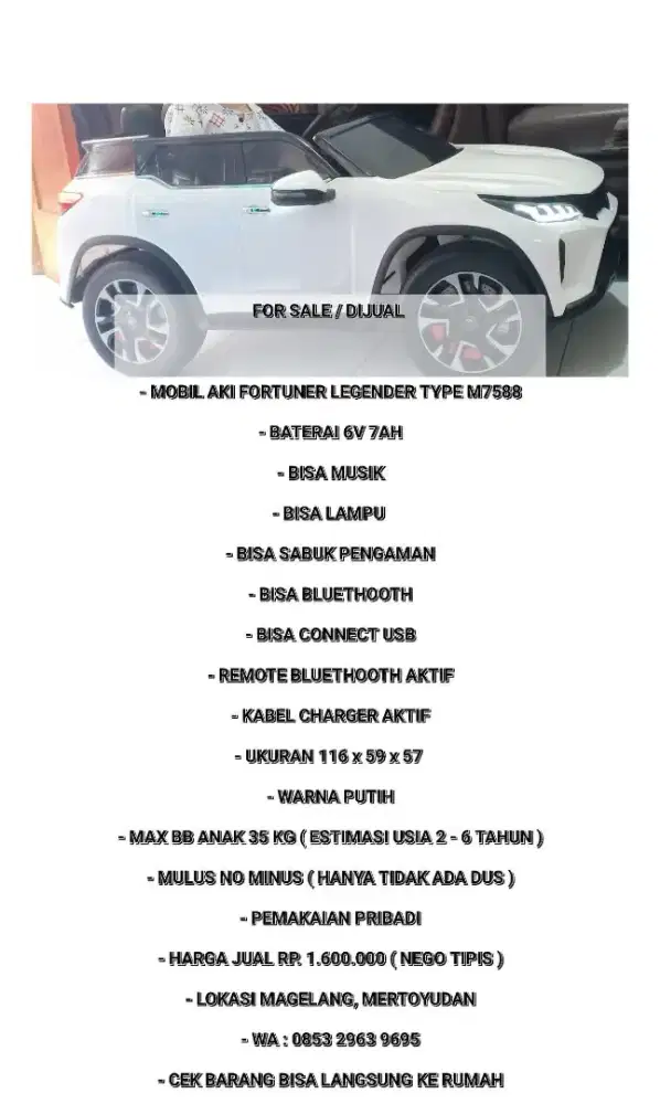 Mobil aki untuk anak