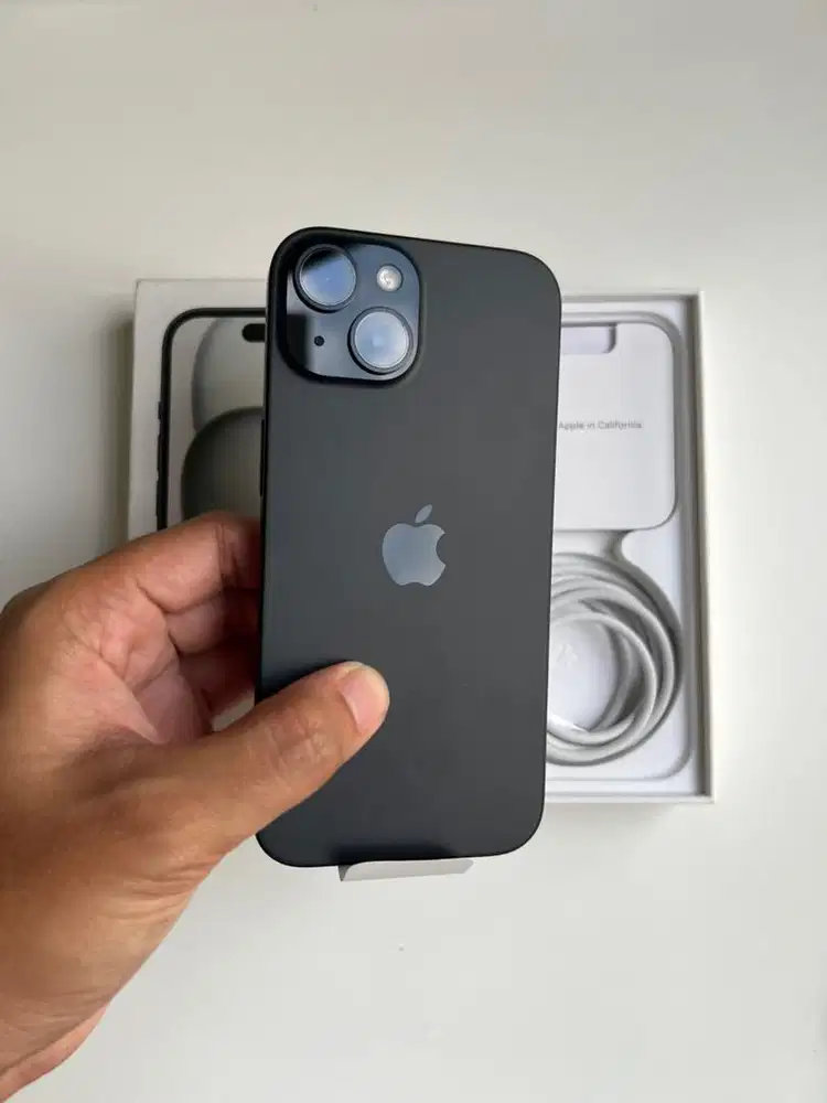 iPhone 15 256gb Black iBox / Mulus / Full original / 15 Resmi 256