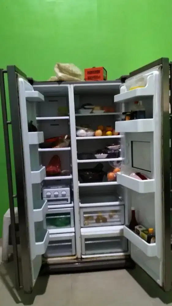 PERBAIKAN dan isi freon kulkas by side