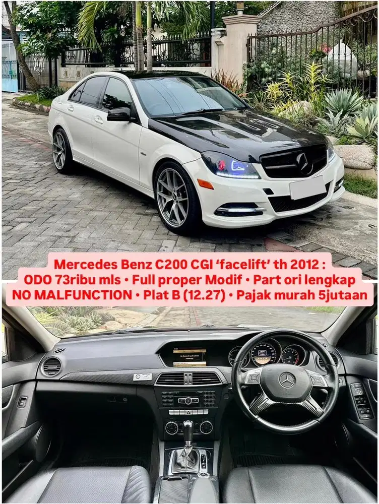 Mercy C200 CGI Facelift w204 | Modif proper | Siap pakai