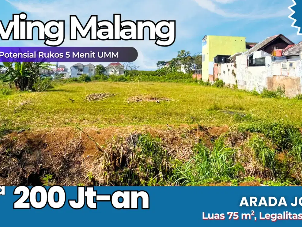 Tanah Kavling Arada Joyoagung – Investasi Menjanjikan di Barat Kota Malang