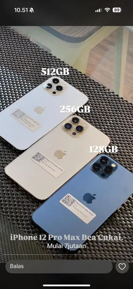 Iphone 12 pm second bisa cicilan