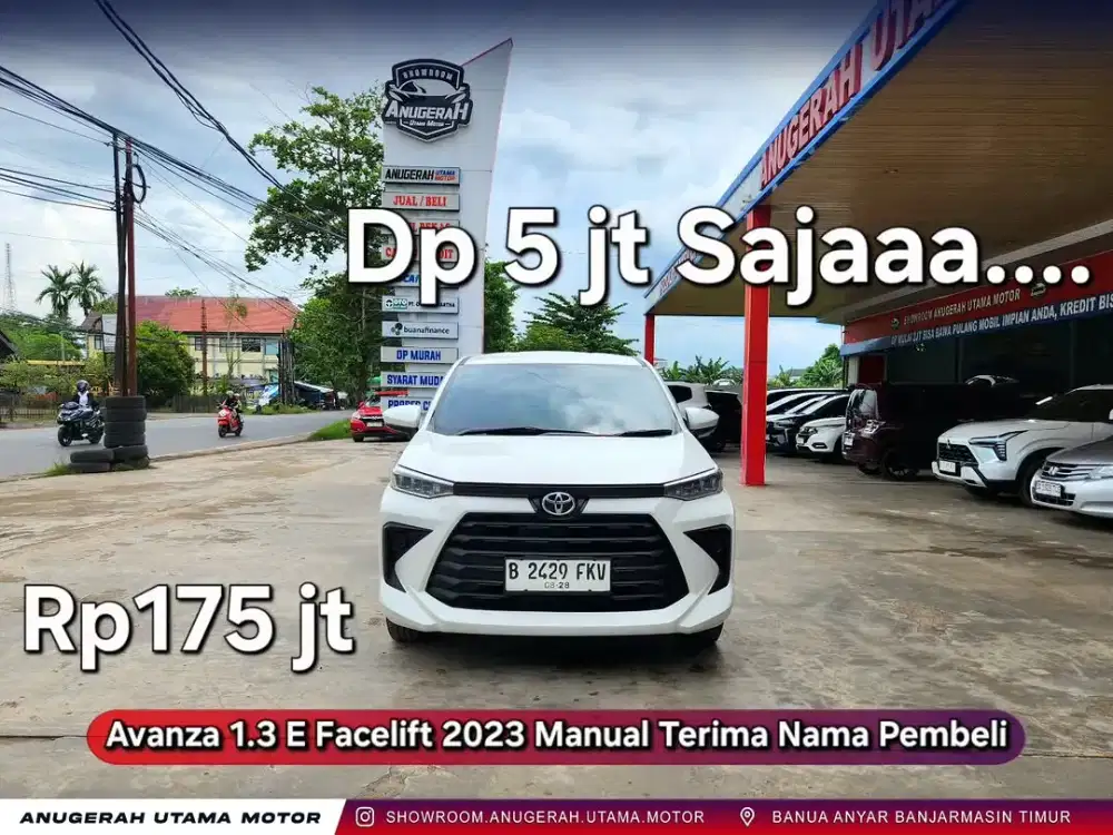Dp5jt Avanza 2023 MT Terima Balik Nama Pembeli