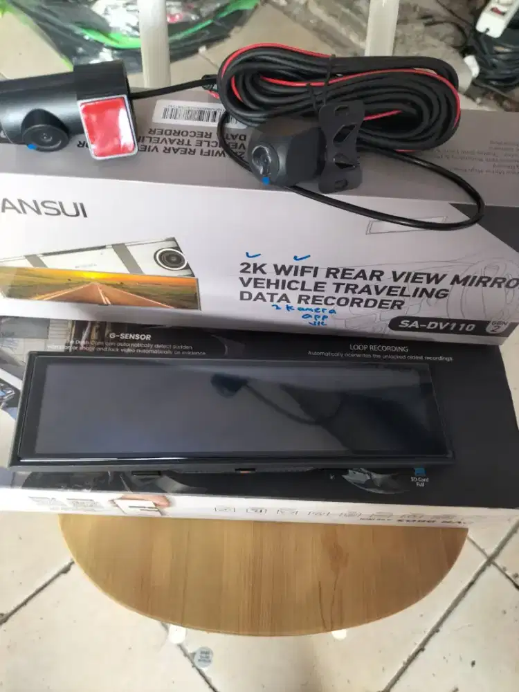 Kamera Dascam 2K Sansui DVR wifi 3kamera perekam.