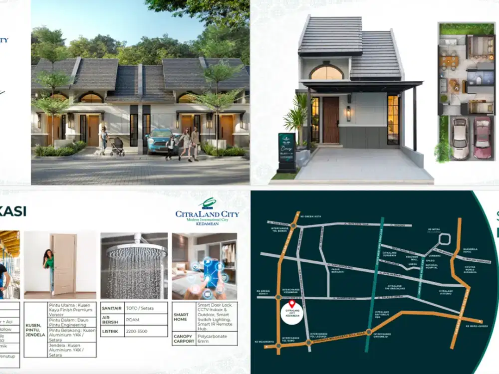 Charlotte CitraLand City Kedamean Gresik (Redefine Modern Collonial) - UTJ 5 Jt