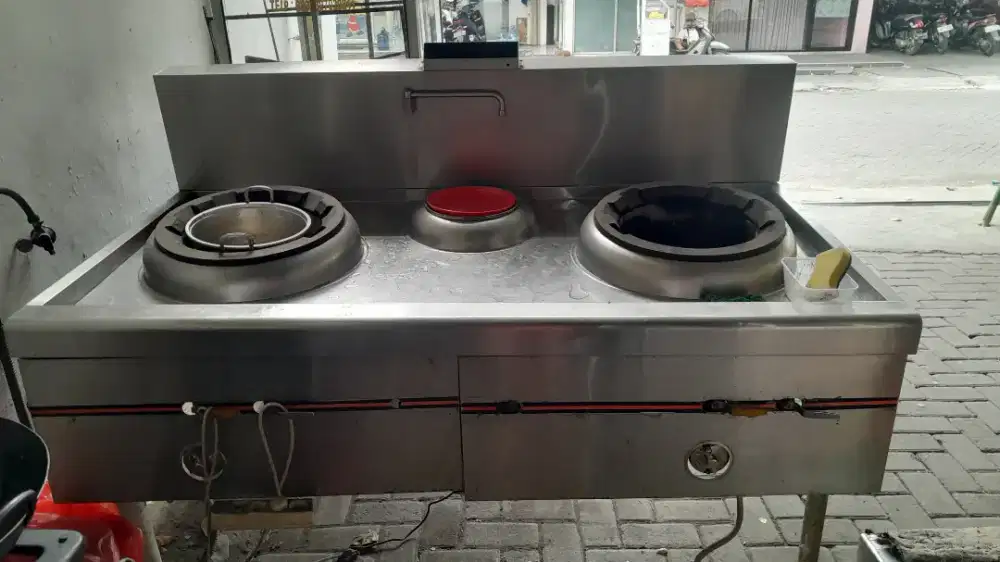 Kompor gas blower 2 tungku