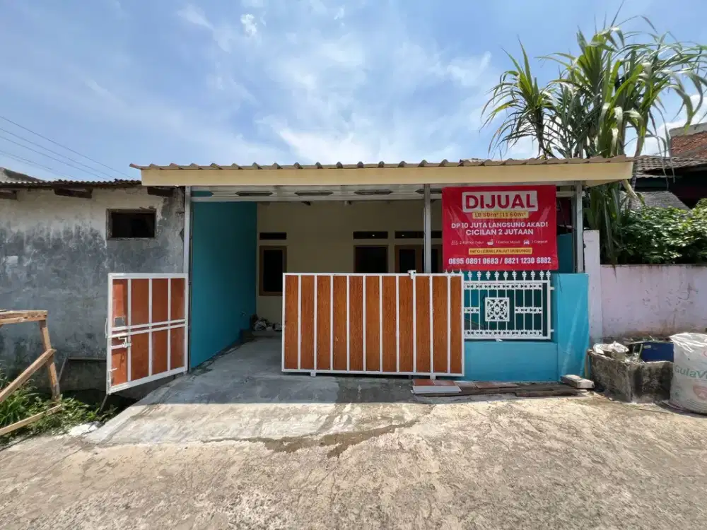 Rumah Siap Huni Terjangkau deket stasiun Bojong Gede Cicilan 2 JUTAAN Saja!