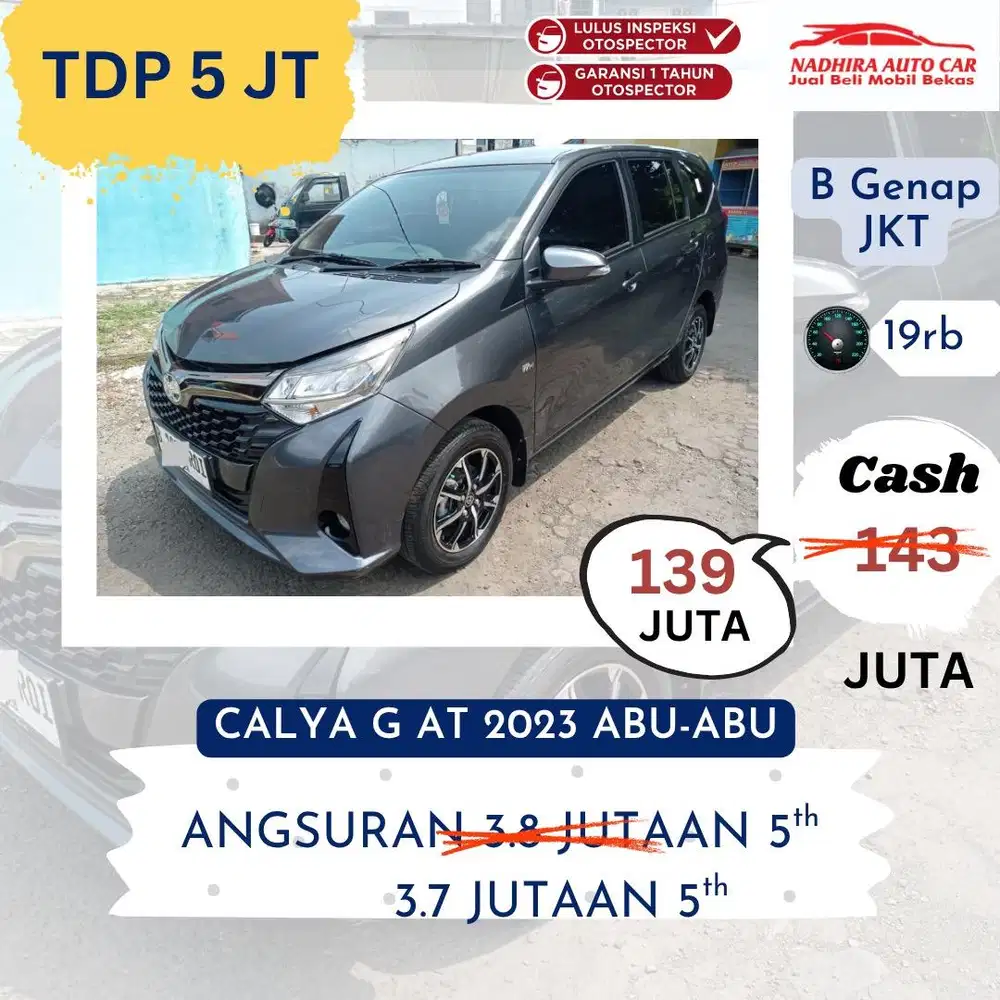 Promo TDP 5 Juta Calya G AT 2023 Abu-abu