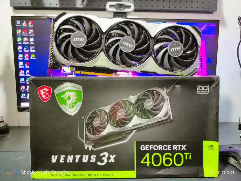VGA MSI NVIDIA RTX 4060 Ti 16GB GARANSI ON 2027