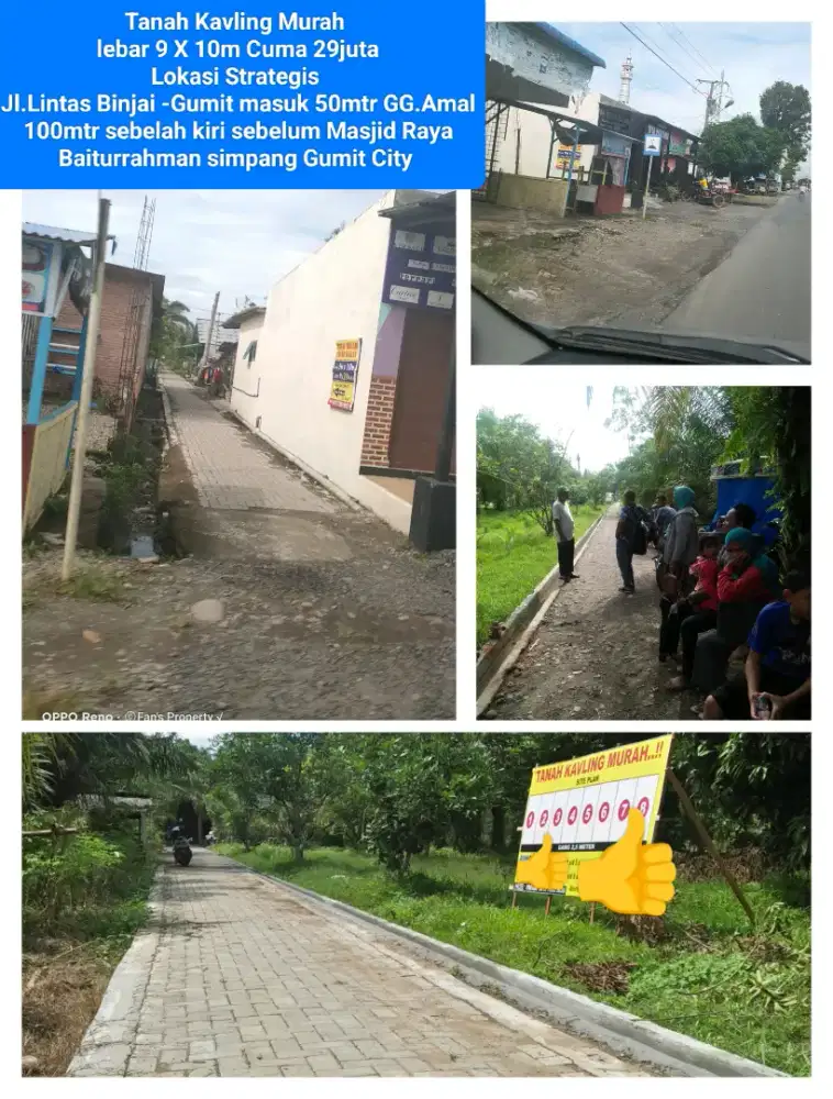 Tanah Kavling Murah kali lokasi strategis simpang Gumit City