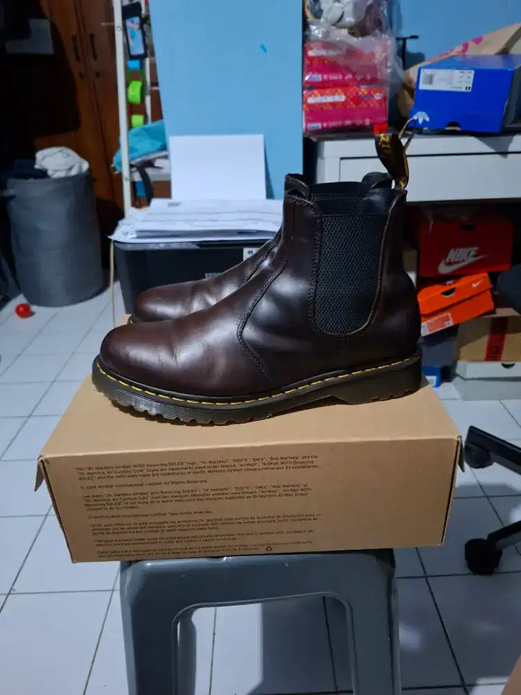 Sepatu Dr Martens 2976 Chestnut Brown Full Grain Original - Size 46