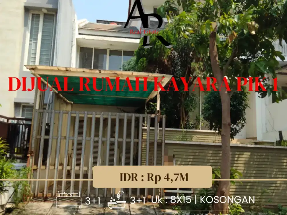 Dijual cepat rumah minimalis kayara PIK 1