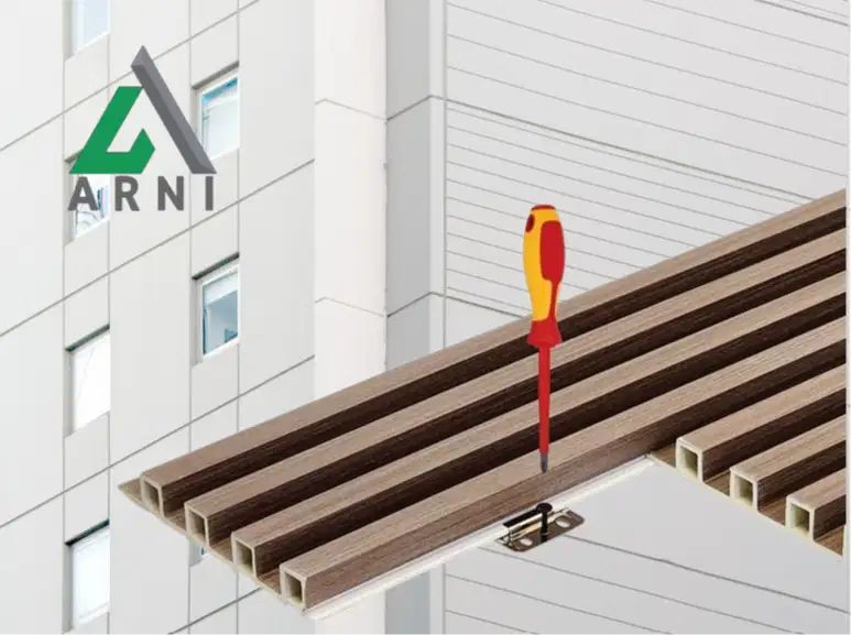 Klip WPC WALL PANEL 45cm x 3cm Menahan Panel Kuat